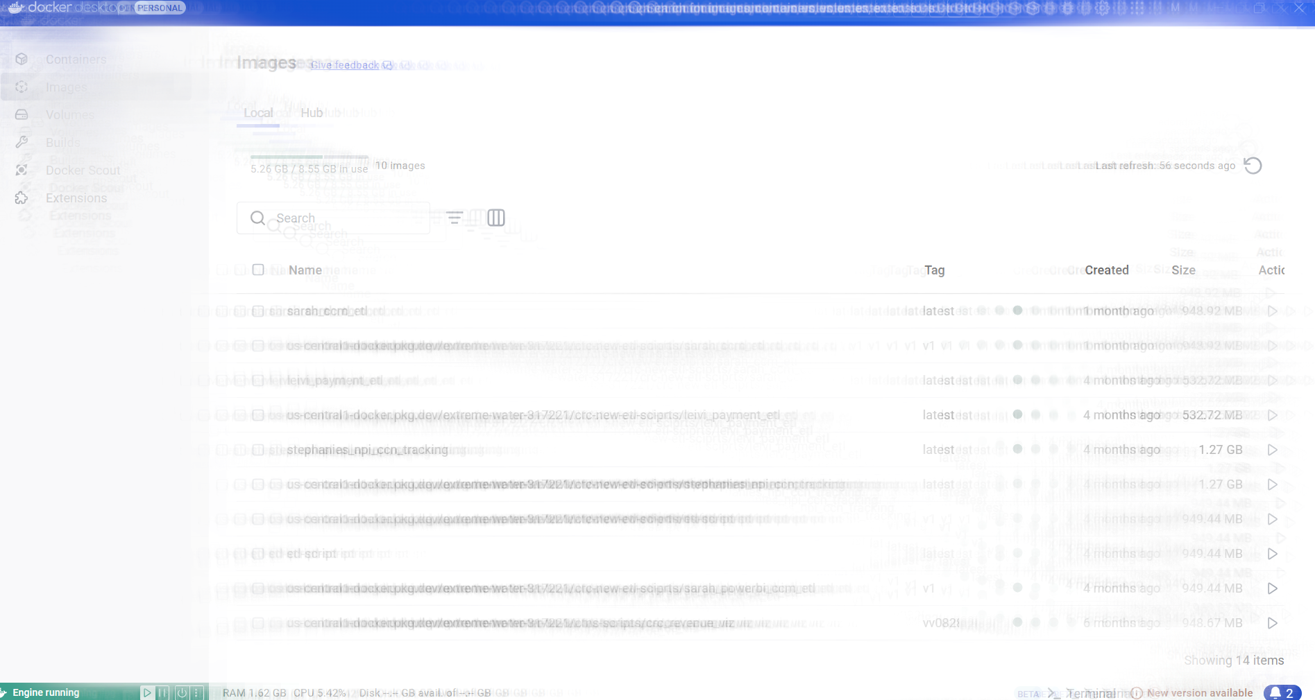Docker Configuration (Blurred)